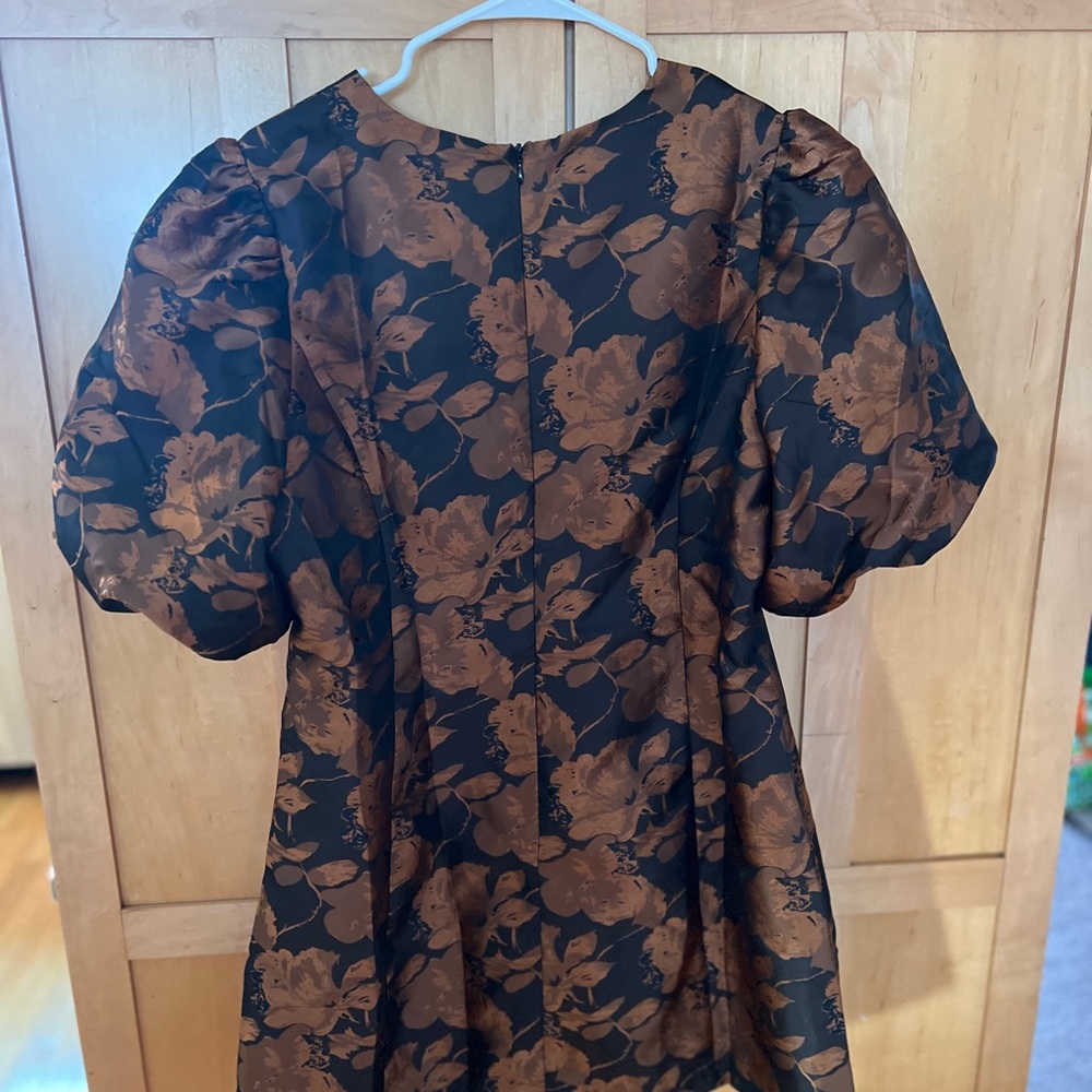 Tuckernuck Black and Brown Floral Mini Dress - Picture 3 of 3